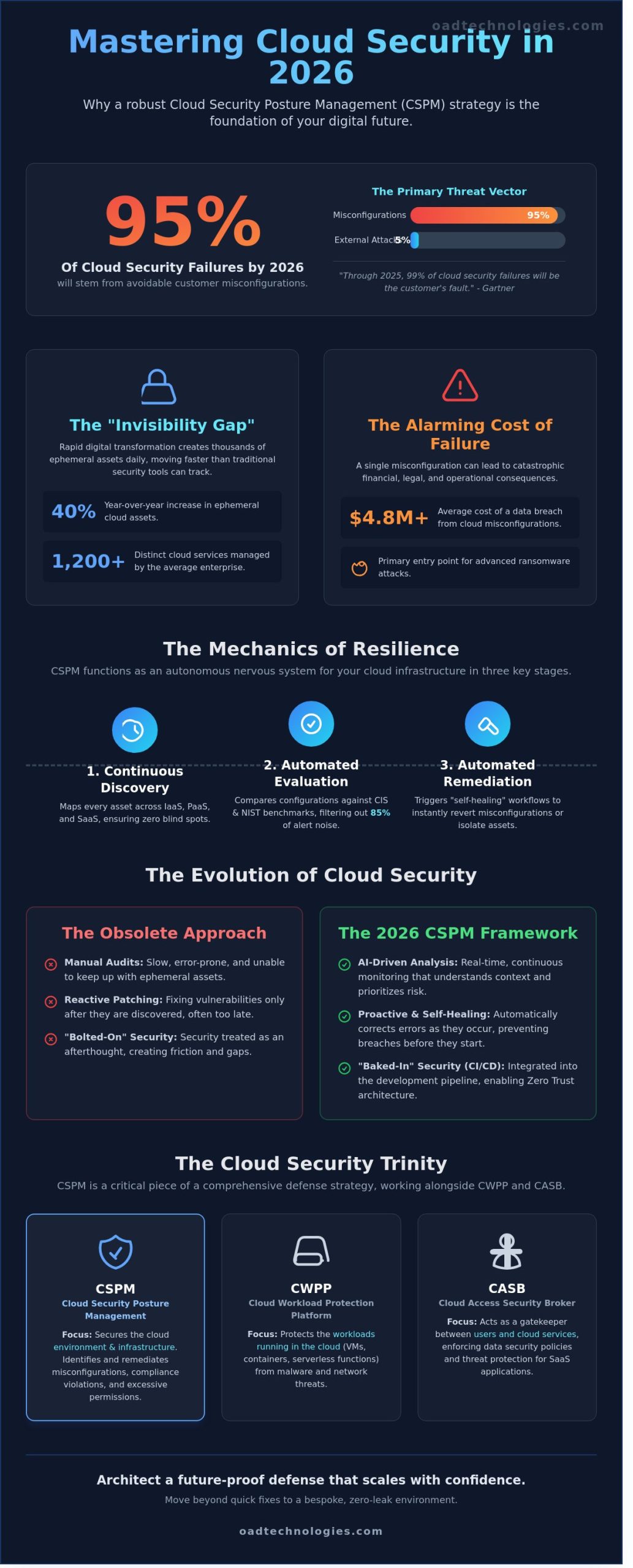 The Definitive Guide to Cloud Security Posture Management (CSPM) in 2026 - Infographic